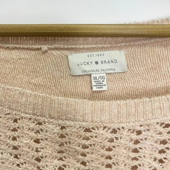 Lucky Brand Champagne Cream Soft Sweater - Picture 5 of 10